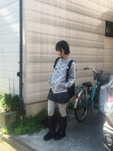 ハイネックツウィンラインスタージップアップ