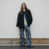 [Unisex] Over Fit Tweed Jacket Black