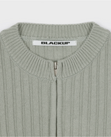[MADE] Milky Cotton Golji Knit Zip-up
