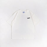 HIERARCHY STUDIOS TYPEWRITER - ブロークンホワイトビジランテオーバーサイズTシャツ