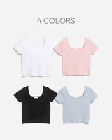 Kito U-neck Short-sleeved Knitwear