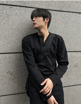 cosyharu henly-neck boonddo long-sleevd shirt