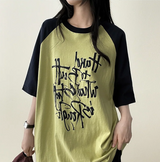 リミンボクシーフィットカラーラグラン半袖Tシャツ