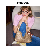 muva. Summer Woven Underarm Bag for Women, Niche‑Design Lazy‑Chic Purse for Vacation & Commute, New Arrival Jun 2