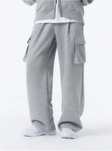 [Unisex] ベーシックラインワンタックカーゴスウェットパンツ (2color)