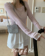 Layered color knitwear(3color_
