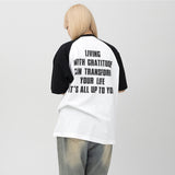 エグザンプルアップトゥーユーラグラン半袖Tシャツ