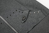 Kaelin Stud Pocket Hood Zip-Up