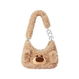13DE MARZO Doozoo Fuzzy Underarm Bag