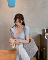 Kito U-neck Short-sleeved Knitwear
