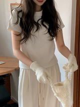 Basic Winter Mink Warm T-shirt (5color)