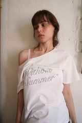 シマーロゴTシャツ_アイボリー