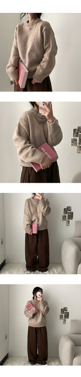 Gaffle mix round knitwear