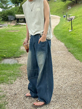 Double Cut denim pants