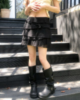 Morin Wavy Layer Frill Skirt