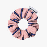 STRIPE KNIT SCRUNCHIE (LIGHT PINK)