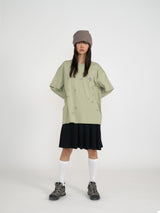 STARRY DOUBLE SLEEVE T (GREEN TEA)