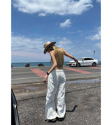 WIDE TUCK NYLON PANTS