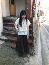 セキベルベットロングスカート