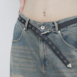 Trea eyelet keyring belt