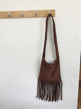 Suede Fringe Shoulder Bag (5color)