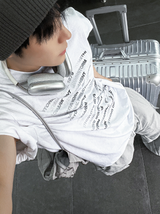 シルバーコードリスト半袖Tシャツ