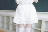 apron frill skirt