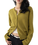Olly Shirred Sleeve Knit Cardigan