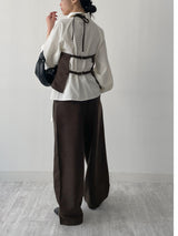[Setup Available] Pepper Two-Tuck Wide Slacks