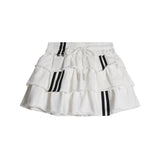 Triple Stripe Ruffle Skirt 231776618