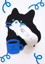 Mouse Pad tuxedo cat