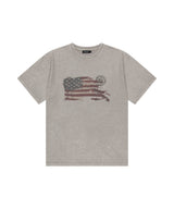 ウォッシュドフラッグTシャツ