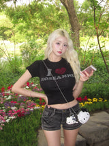 アイ♥︎ ロザンヌ トゥインクルTシャツ (ブラック)