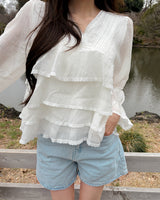 Letchu tiered blouse
