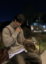 nade Alpaca Overfit Wool Round Knit