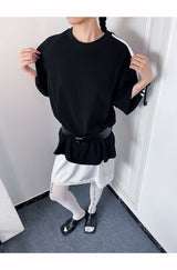 Loose Fit Boxy Round Short-Sleeved T-Shirt