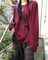 Ato Boat Neck Loose Knitwear