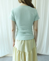JELLY RIBBED SHORT SLEEVE T-SHIRT