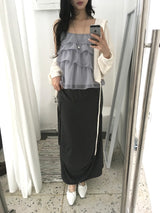 chiffon sleeveless blouse