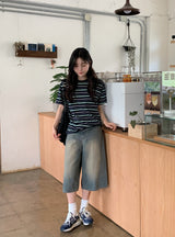 DF バミューダカプリデニムパンツ