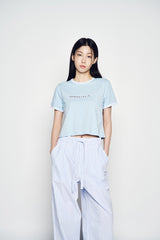 25SS STRIPE SET-UP LOOSE FIT PANTS BLUE
