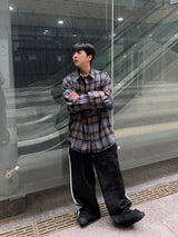 Washa denim mix pants