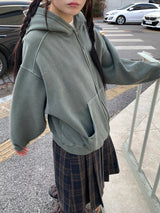 PIGMENT HOOD ZIP-UP (3C)