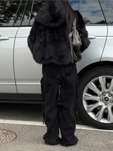 [Unisex] Fur 2way hood zip up(4color)