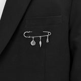 Men's シンプルクローズピンブローチ_CLEF シングルブローチ