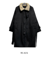 ★Regen Balmacaan Mustang Wool Coat