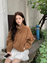 #TK Suede Zip-up Blouson (3color)