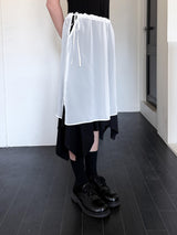  STRING LAYERED SHEER SKIRT