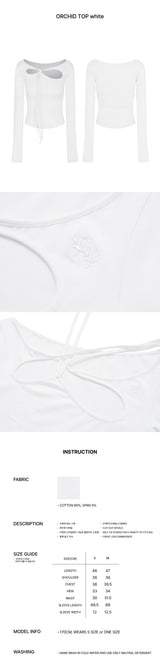 ORCHID TOP white