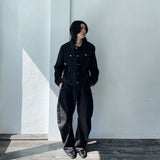 ステッチバックスリットクロップドジャケット